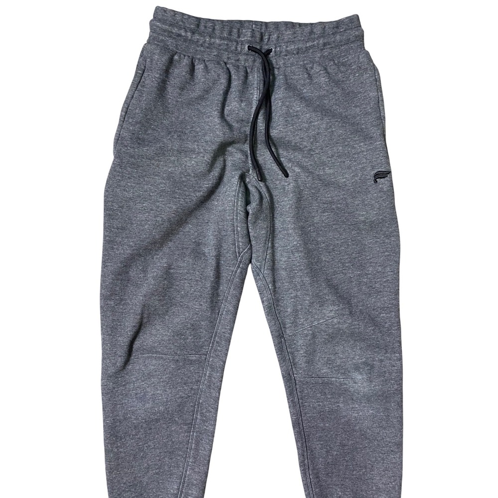 Fabletics Mens Fleece Lined Joggers Charcoal Gray Tapered Sweatpants Size Small